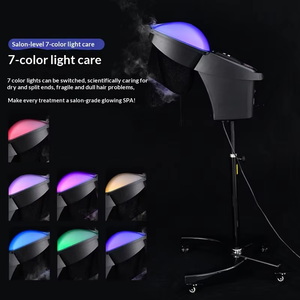 Appareil de soin vapeur professionnel de haute qualité pour salon de beauté, 7 lumières LED colorées, machine à vapeur d'ozone O3 pour salon de coiffure et usage domestique - Product Image 4