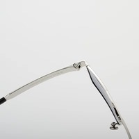 Gafas de Sol Polarizadas Cuadradas Retro Unisex, Metal Plateado, Doble Puente, Protección UV400, Duraderas, de Lujo para Exteriores