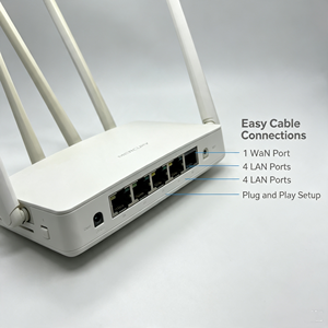 Router Wireless 2.4G <span class=keywords><strong>300Mbps</strong></span> Personalizzato OEM ODM con 4 Porte RJ45 MW325R e Logo Personalizzato - Product Image 2