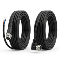 Connecteur de câble M12 12P en aluminium/laiton/ABS IP67 femelle-mâle, adaptateur de 5m à 30m pour connexions de fils
