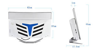 32 "Core I7 PC-Spieler I9 Mono block Curved Monitor Comput adora 8GB <span class=keywords><strong>16GB</strong></span> 32GB RAM 1TB SSD AIO-Computer All-in-One-PC-Spiele - Product Image 2