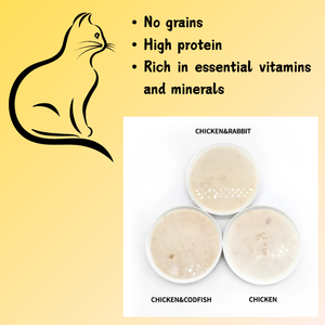 Probiyotik ile yüksek proteinli tahılsız kuru % kedi maması | Tavuk ve somon lezzetleri - Product Image 5