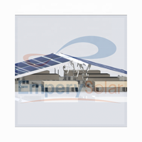 Système de montage lesté EmperySolar pour toit plat en alliage d'aluminium, support triangulaire, angle réglable, garantie de plus de 20 ans