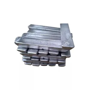 Factory supplier top quality silver gray aluminum ingots 99.7 steel making industry metallurgy
