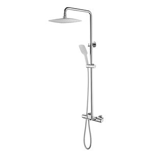 Cascata classica pioggia esposta doccia Set in ottone pioggia spazzolato oro esposto <span class=keywords><strong>miscelatore</strong></span> doccia - Product Image 5