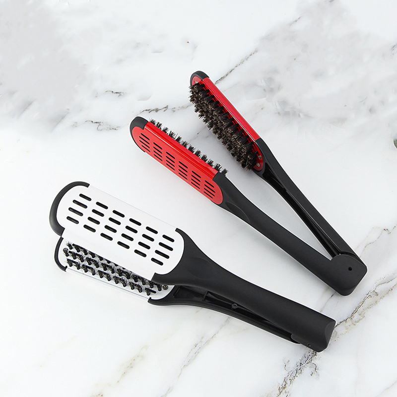 Профессиональный парикмахерский выпрямитель, щетка для волос, выпрямитель, натуральный Кабан, выпрямитель для волос, щетка