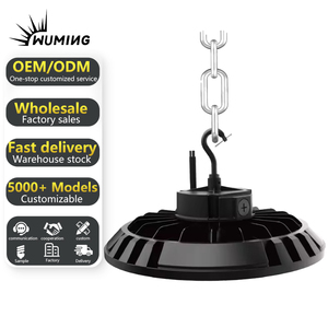 Luminaire industriel UFO à haut rendement lumineux, SMD2835, en aluminium moulé sous pression, IP65, température de couleur 5000K, certifié ETL, pour intérieur - Product Image 1