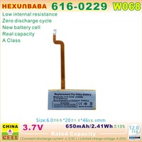Baterai Li-ion polimer 616-0229 3.7V 4.25V 650MAH cocok untuk video (30GB) Klasik (80GB) EC008/EC008-1/EC008-2/616-0227 mp3 W068