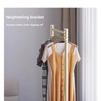 Perchero Metálico Plegable Sencillo para Interiores, Soporte para Abrigos, Edredones y Ropa, Colgador de Ropa de Pie para Baño, Herramienta Mágica para Sala de Estar