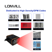 LONVILL RS232 Wired Inventory Escáneres de código de barras de montaje fijo de alta velocidad