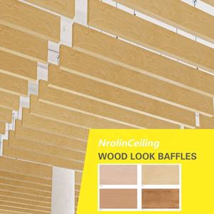 Panneaux Acoustiques <span class=keywords><strong>de</strong></span> Plafond 300*1200mm 1200*<span class=keywords><strong>60mm</strong></span>, Faisceaux Acoustiques Absorbants, Panneaux Sans Cadre, Finition Grain <span class=keywords><strong>de</strong></span> <span class=keywords><strong>Bois</strong></span> - Product Image 5