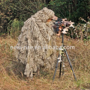 Poncho Ghillie Camouflage Gilly Portable Pliable en Polyester pour la Chasse en Plein Air et l'Observation des Oiseaux - Product Image 4