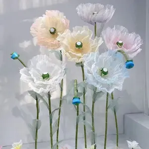 大型手工花卉，用于橱窗展示、商场风景、婚礼装饰和活动美容