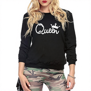 Sudadera con capucha y pantalón de chándal para mujer, 100% algodón, forro polar impermeable, estampado, estilo urbano, informal, para fitness, talla regular - Product Image 1