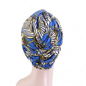 Gorro con Estampado Africano y Lazo en la Parte Superior, Forro de Satén, Turbante Unisex para Deportes, Playa y Fiestas, Accesorios para el Cabello - Product Image 6