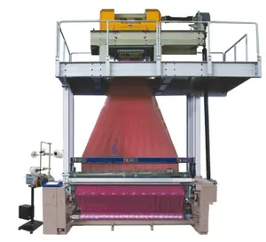 Silk weaving machine air jet loom with jacquard