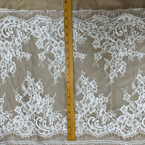 Bordes hechos a mano ACE de alta calidad, cordón de diseño de encaje de pestañas de <span class=keywords><strong>nylon</strong></span>, encaje francés para vestido de novia - Product Image 2