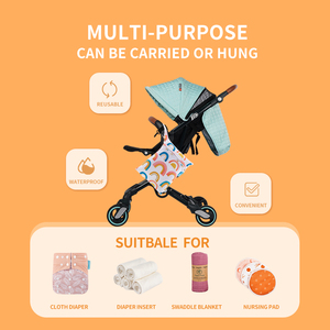 Happy flauta <span class=keywords><strong>impermeable</strong></span> bolsillo niños traje de baño bolsa para cochecito Popular bebé pañal bolsa húmeda con Ziapper nadar wuit bolsa - Product Image 4