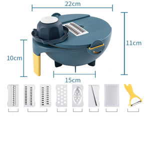 Accessoires de cuisine en gros LMK163 : Râpe multifonctionnelle en PP et acier inoxydable pour légumes, pommes de terre et ail - Product Image 4