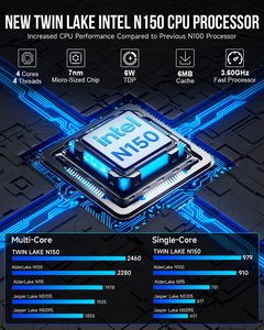 12th Gen Intel N150 GMKtec Nucbox Mini PC G3 Plus M.2 NVMe DDR4 2*HD 2.5G RJ45 Lan Office Desktop Mini Firewall Computer WiFi6 - Product Image 3