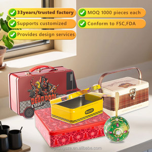 Sẵn sàng để tàu Chất lượng cao biểu tượng tùy chỉnh hình chữ nhật thiếc xách tay Hộp Ăn Trưa <span class=keywords><strong>tin</strong></span> xử lý có thể cho Giáng sinh kỳ nghỉ đóng gói thực phẩm - Product Image 6