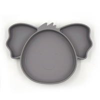 Assiette à dîner lavable pour bébés de haute qualité en forme de Koala assiettes en Silicone de grande capacité pour bébés et tout-petits avec aspiration