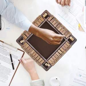 <span class=keywords><strong>Jeu</strong></span> <span class=keywords><strong>de</strong></span> dés classique Shut the Box personnalisé en bois <span class=keywords><strong>de</strong></span> 12 pouces pour 4 joueurs, version <span class=keywords><strong>de</strong></span> table et <span class=keywords><strong>jeu</strong></span> <span class=keywords><strong>de</strong></span> société pour pub - Product Image 6