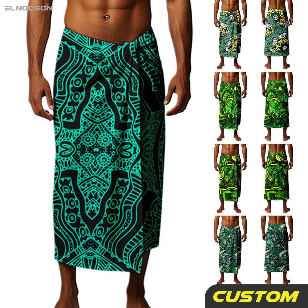 Pareo Sarong Uomo E Donna In Poliestere E Spandex – Vestito Da Spiaggia, Kilt E Copricostume Con Spacchi Laterali, Taglie M-XXL