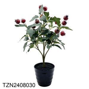 Tizen, artículos para el hogar de alta calidad, plantas falsas de plástico, bonsái, árbol de espino artificial en maceta de Pvc para decoración de interiores - Product Image 3