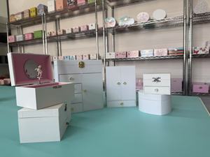 हमेशा के उज्ज्वल कस्टम mdf गहने संगीत बॉक्स शुद्ध सफेद बैलेरीना यूनिकॉर्न डिजाइन उपहार - Product Image 4