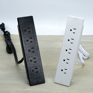 US 소켓 아래 책상 전원 스트립 서지 보호기 5 콘센트 책상 마운트 플러그의 슬림 연장 코드 - Product Image 5