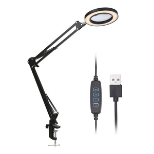 <span class=keywords><strong>Lampe</strong></span> de bureau LED portable avec bras réglable et <span class=keywords><strong>loupe</strong></span> pour les tâches de <span class=keywords><strong>manucure</strong></span> - Product Image 2