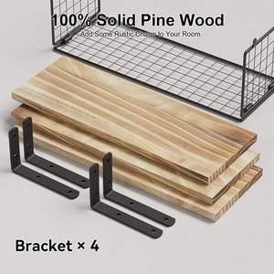 Étagère suspendue murale en bois personnalisable Étagère de séparation flottante à plusieurs niveaux Toilette en bois avec papier Stora - Product Image 4