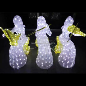 Iluminación navideña para exteriores con diseño de ángel LED para eventos - Product Image 2