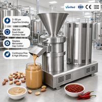 Machine à broyer les colloides personnalisée en acier inoxydable 304, moulin à beurre de cacahuète, machine à broyer la pâte de sésame avec certification CE