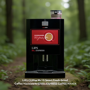 เครื่องชงกาแฟ Lips Coffee Mc10 Smart Fresh Grind แบบสแตนเลส สตีล พร้อมฟังก์ชั่นบดเมล็ดกาแฟสด - Product Image 2