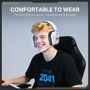 หูฟังไร้สาย <span class=keywords><strong>ONIKUMA</strong></span> GT883 <span class=keywords><strong>USB</strong></span> V5.4 แบบ 4 โหมด เชื่อมต่อแบบมีสาย 2.4GHz และ Type-C สำหรับเกมเมอร์ พร้อมระบบตัดเสียงรบกวนและไมโครโฟน - Product Image 6