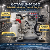 6CTA8.3-M240 Schiffsdieselmotor 240PS 8,3L Turboaufgeladener Bootsmotor für Generator Fischerboot