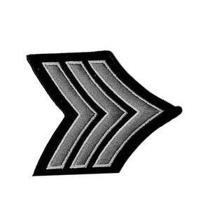 Chevrons brodés à rayures tressées, prix de gros, patch durable, insignes de chevron pour uniforme, chevrons pour uniforme faits à la main - Product Image 4