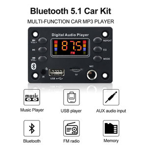 VIRE 12V/5V Car Audio DIY Módulo DE REPRODUCTOR DE MP3 Lossless <span class=keywords><strong>Bluetooth</strong></span> MP3 Placa decodificadora de audio con interfaz de micrófono - Product Image 2