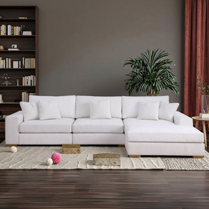 Js <span class=keywords><strong>3</strong></span> chỗ ngồi vải <span class=keywords><strong>sofa</strong></span> cắt thiết lập với lớn <span class=keywords><strong>Chaise</strong></span> đi văng đồ nội thất phòng khách gối góc <span class=keywords><strong>sofa</strong></span> - Product Image 4