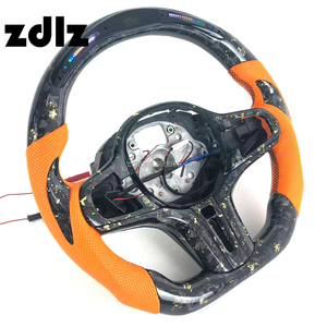 Volante in Pelle Traforata Arancione Personalizzato con Fibra di Carbonio Forgiata per <span class=keywords><strong>BMW</strong></span> G20 G30 G32 G38 <span class=keywords><strong>G11</strong></span> G12 Volante LED - Product Image 2