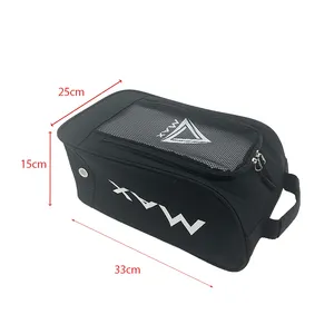 2022 Cheap Promotional Sport Soccer Or Basketball Or Golf Gym Outdoor Shoes Bag With Zipper Closure Shoe Bag Mesh Shoe Bag