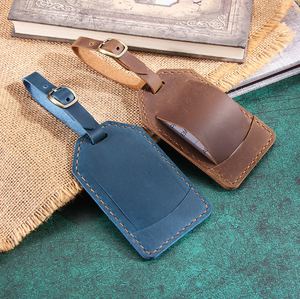 Travel Accessories Customized Waterproof Leather Baggage Bag <b>Tag</b> <b>Suitcase</b> <b>Tag</b> with Full Privacy Cover - Product Image 4