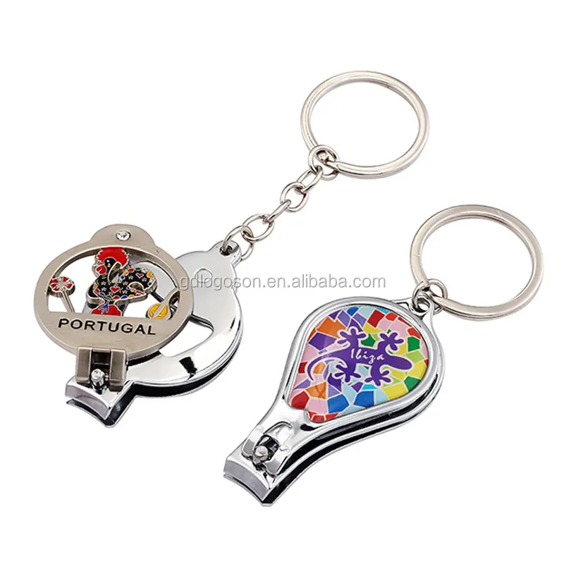 Custom Engraved Travel Multi Function Keychain Gifts Metal Cast Portugal Country Souvenir Nail Clipper