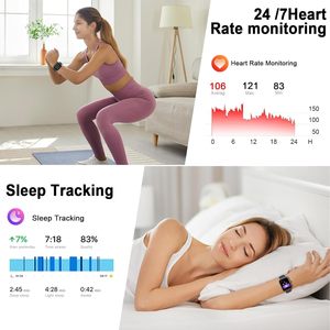 Montres intelligentes grand écran, appels Bluetooth, étanches, tracker de fitness pour hommes et femmes, smartwatch ultra-fine - Product Image 6