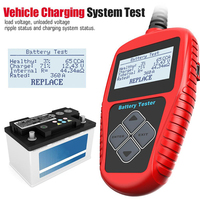 Professional Digital Automotive Diagnostic Tool Testing Batteries Alternator Cars Motorcycles Trucks Load Capacity 100-2000 CCA