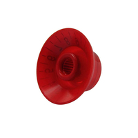 Gros rouge en plastique guitare basse chapeau haut de forme cloche vitesse boutons bouton de guitare électrique pour LP SG pièces de guitare électrique