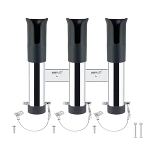 <span class=keywords><strong>Support</strong></span> mural pour cannes à pêche ISURE MARINE en acier inoxydable, <span class=keywords><strong>support</strong></span> pour 3 cannes avec manchon en PVC pour yacht marin, camping-car - Product Image 3