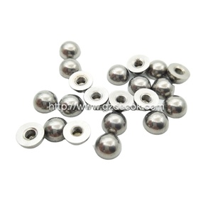 Semiesfera de Acero Sólido Decok de 10 mm con Orificio Roscado, Estándar AiSi, Pulido, Tolerancia del 1%, para Decoración y Pulido de Uñas - Product Image 5